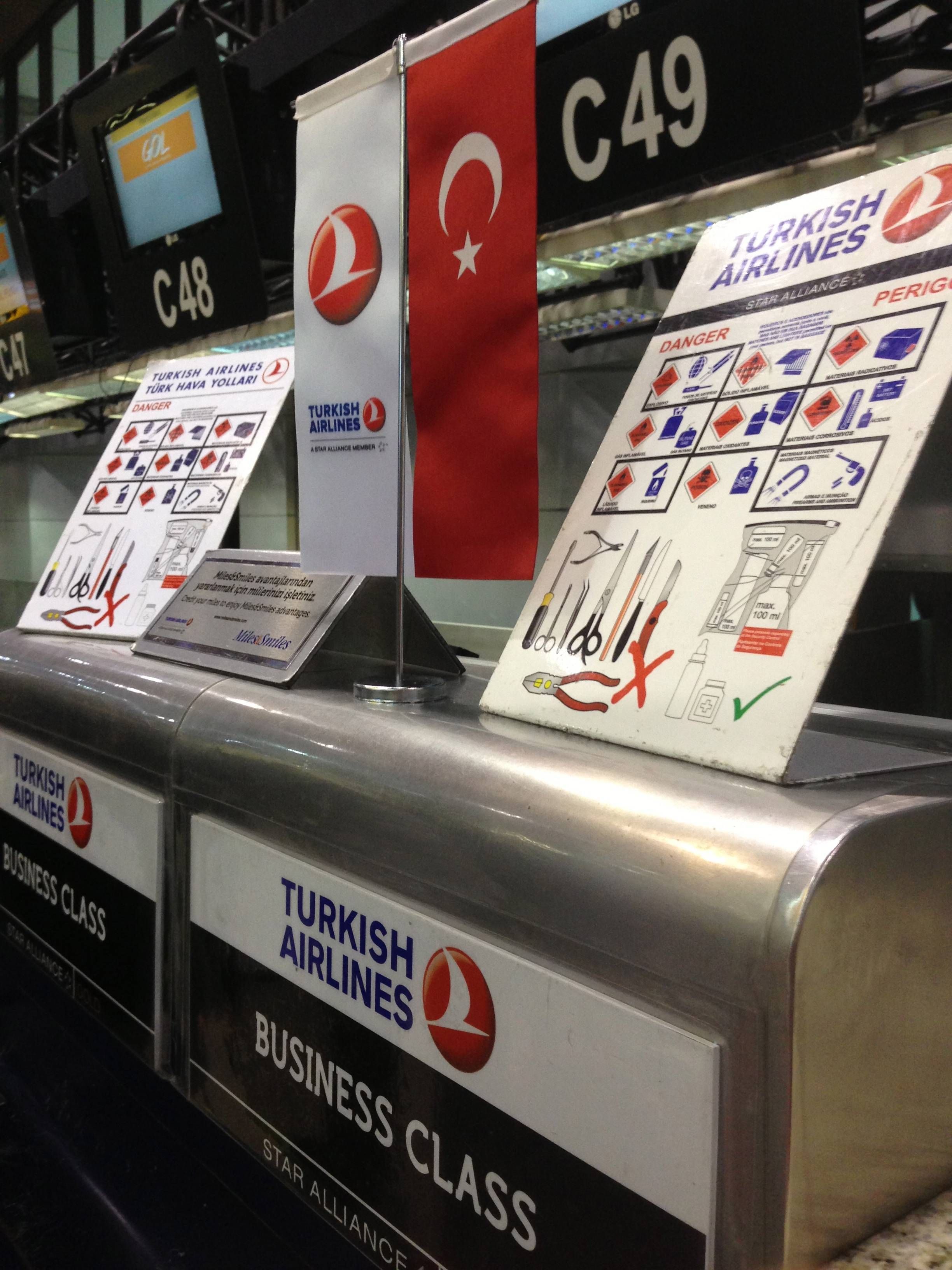 Turkish Airlines checkin executiva