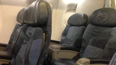 Classe Executiva da Air Canada no Embraer E175