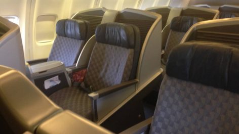Classe Executiva da American Airlines no Boeing 757-200