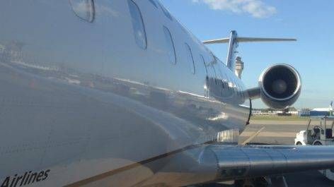 Classe Econômica da United no CRJ700