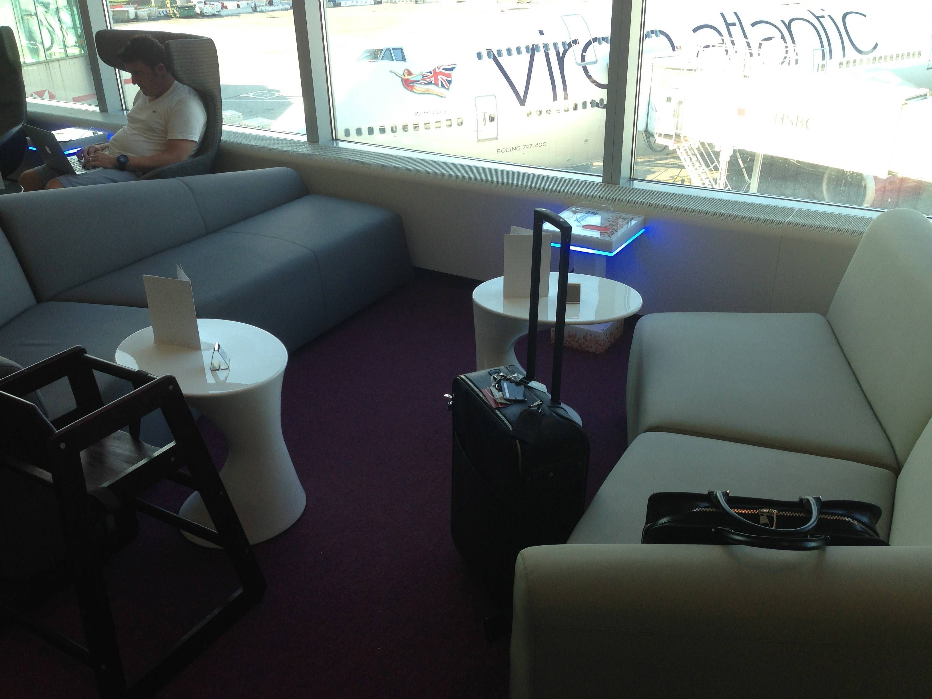 Sala VIP Virgin Atlantic Clubhouse no Aeroporto de Nova York - JFK