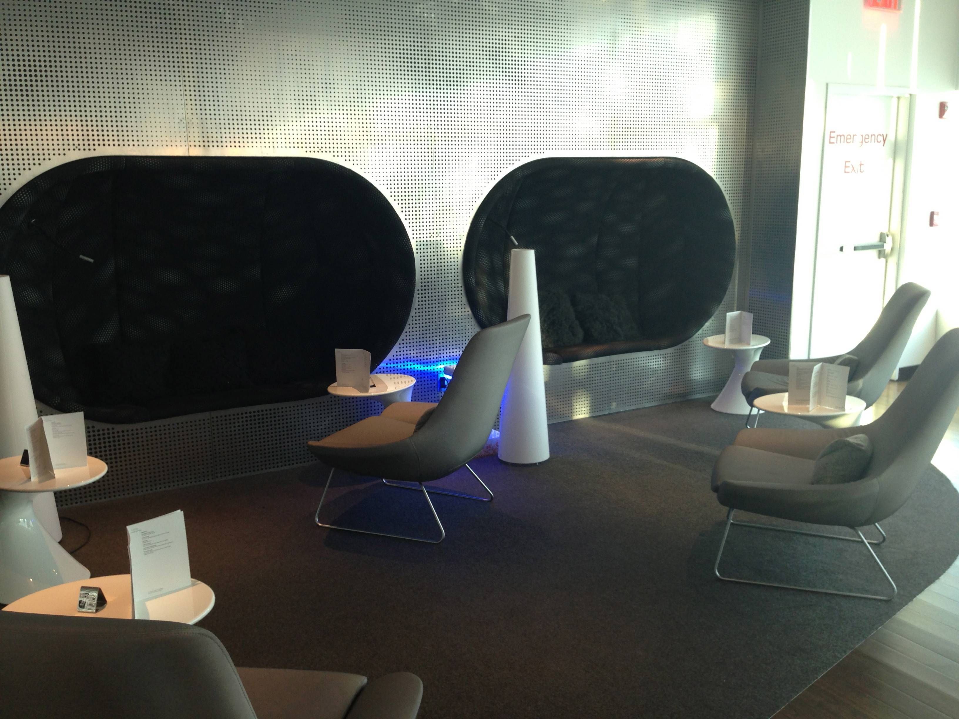 Sala VIP Virgin Atlantic Clubhouse no Aeroporto de Nova York - JFK