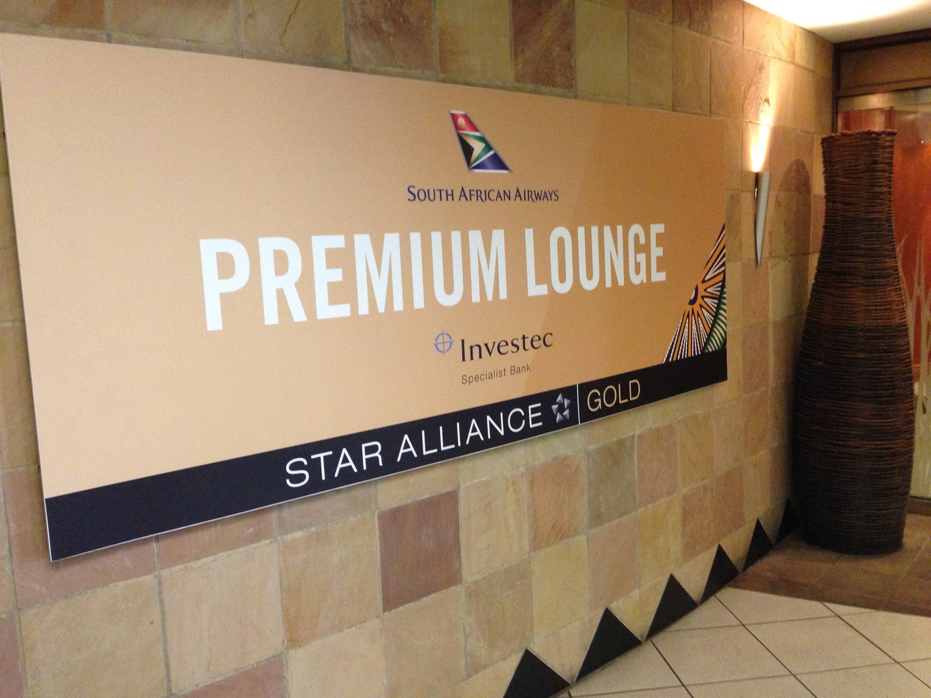 Premium Lounge South African Aiways JNB