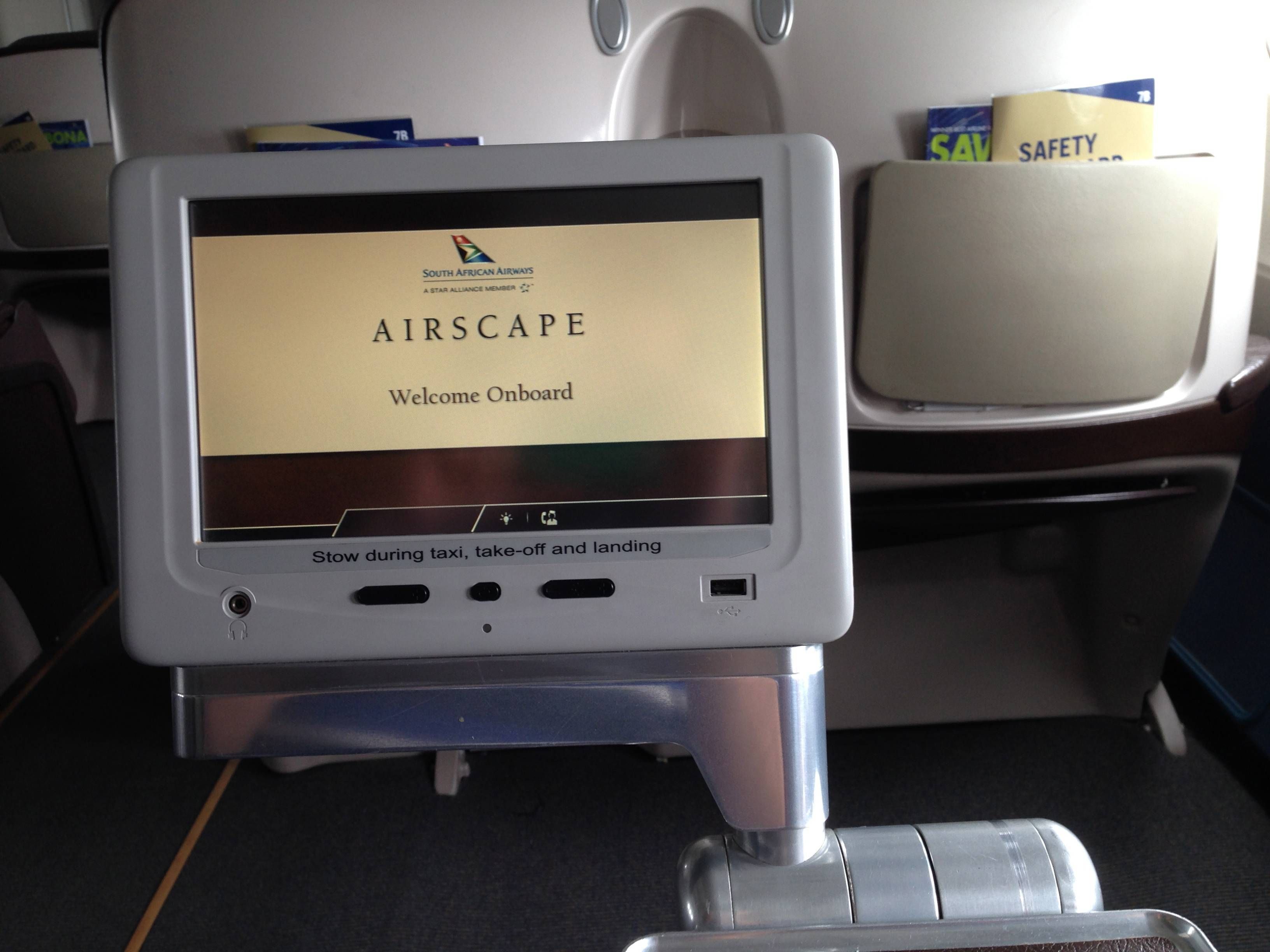 South African Airways Business Class Executiva A340