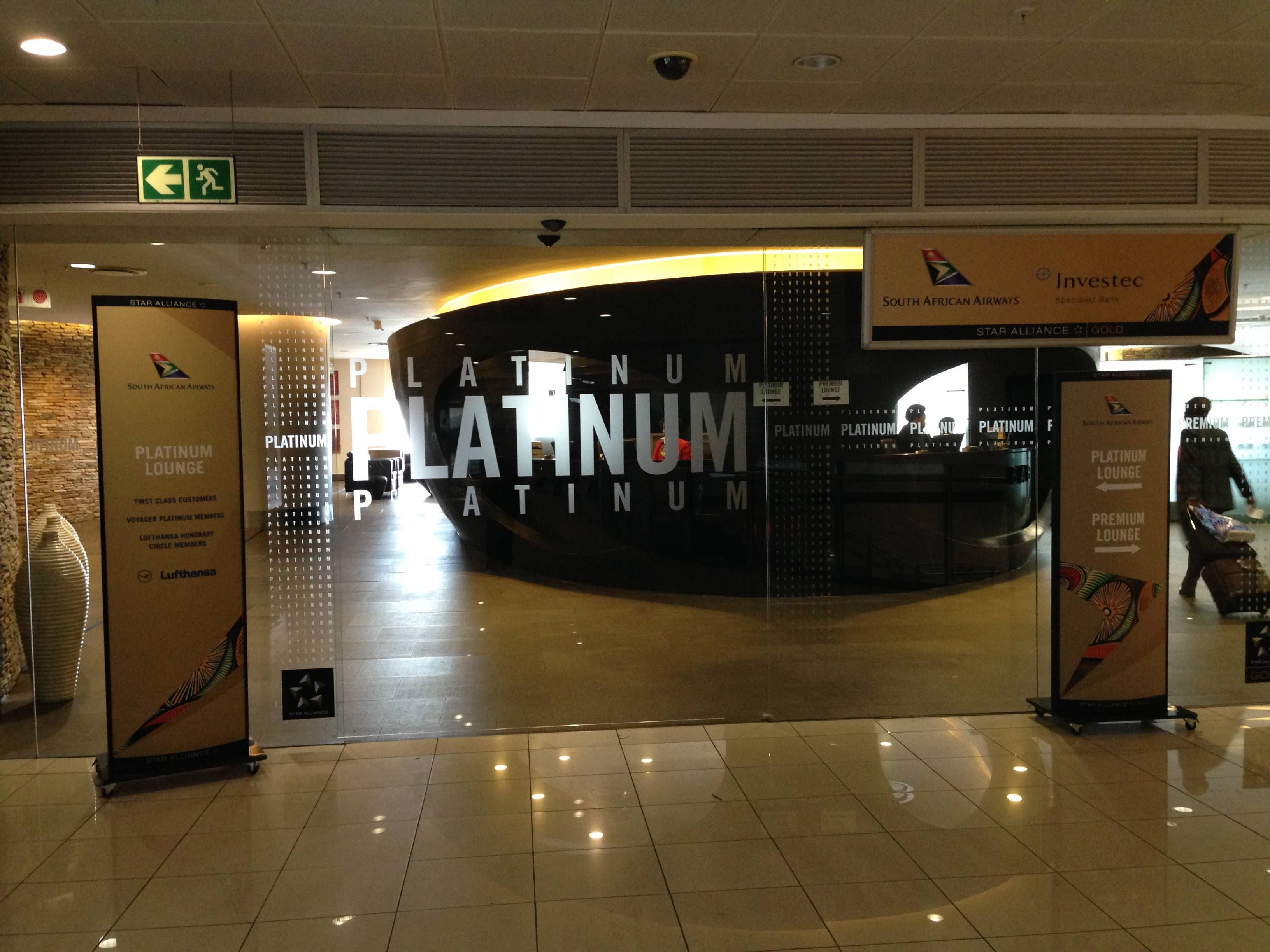 Platinum Lounge South African Airways Johannesburg
