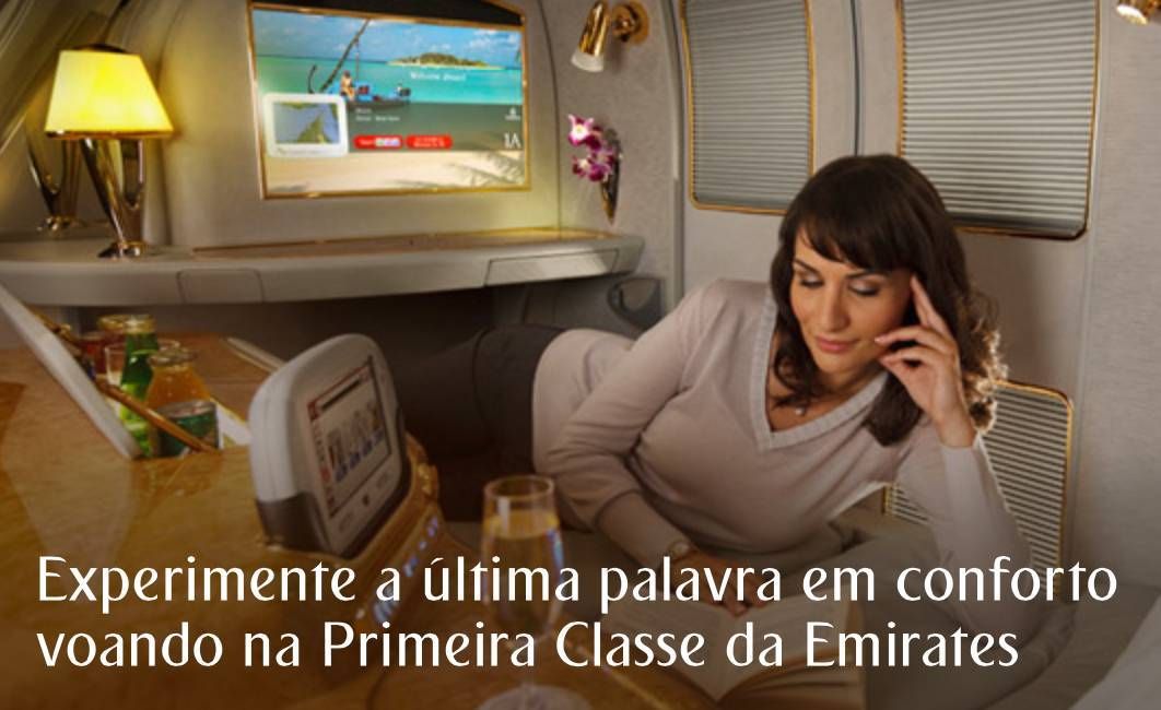 emirates promocao primeira classe