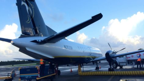 Classe Econômica da Seaborne Airlines no Saab 340B