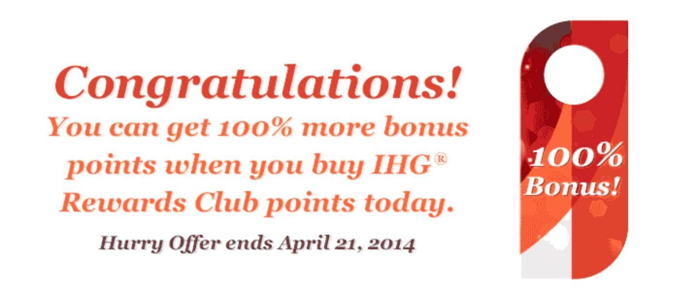 ihg rewards bonus points