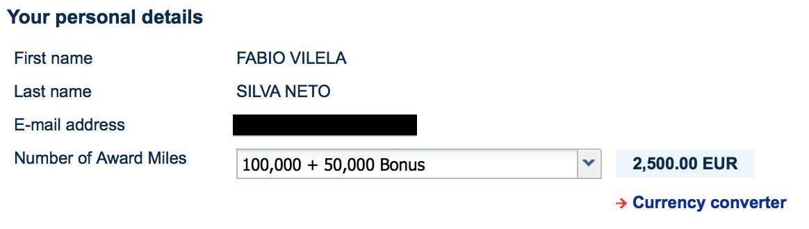 flyingblue buy miles