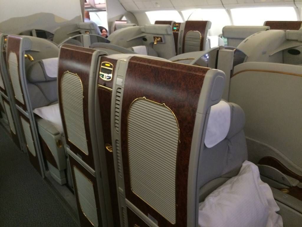 Emirates First Class Primeira Classe A340