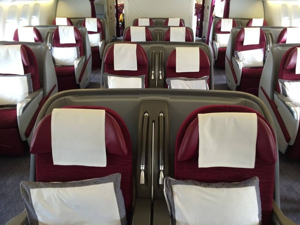 qatar airways first class b777-300er primeira classe