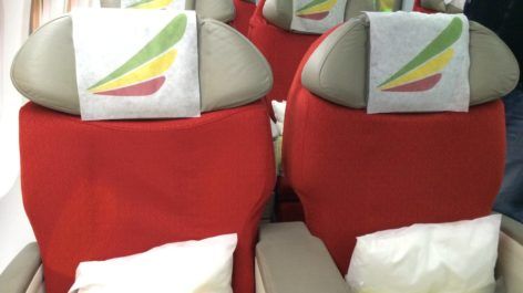 Classe Executiva da Ethiopian Airlines no Boeing 737-800