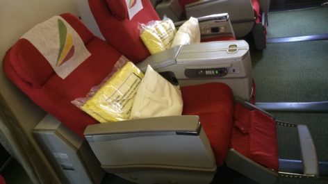 Classe Executiva da Ethiopian Airlines no B767-300