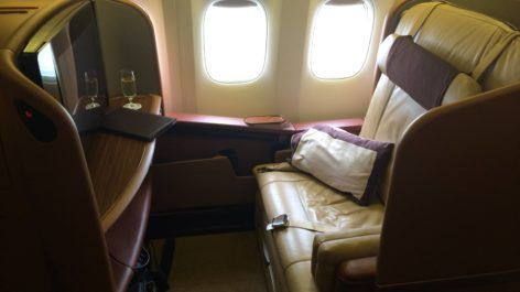Primeira Classe da Singapore Airlines no Boeing 777-300ER