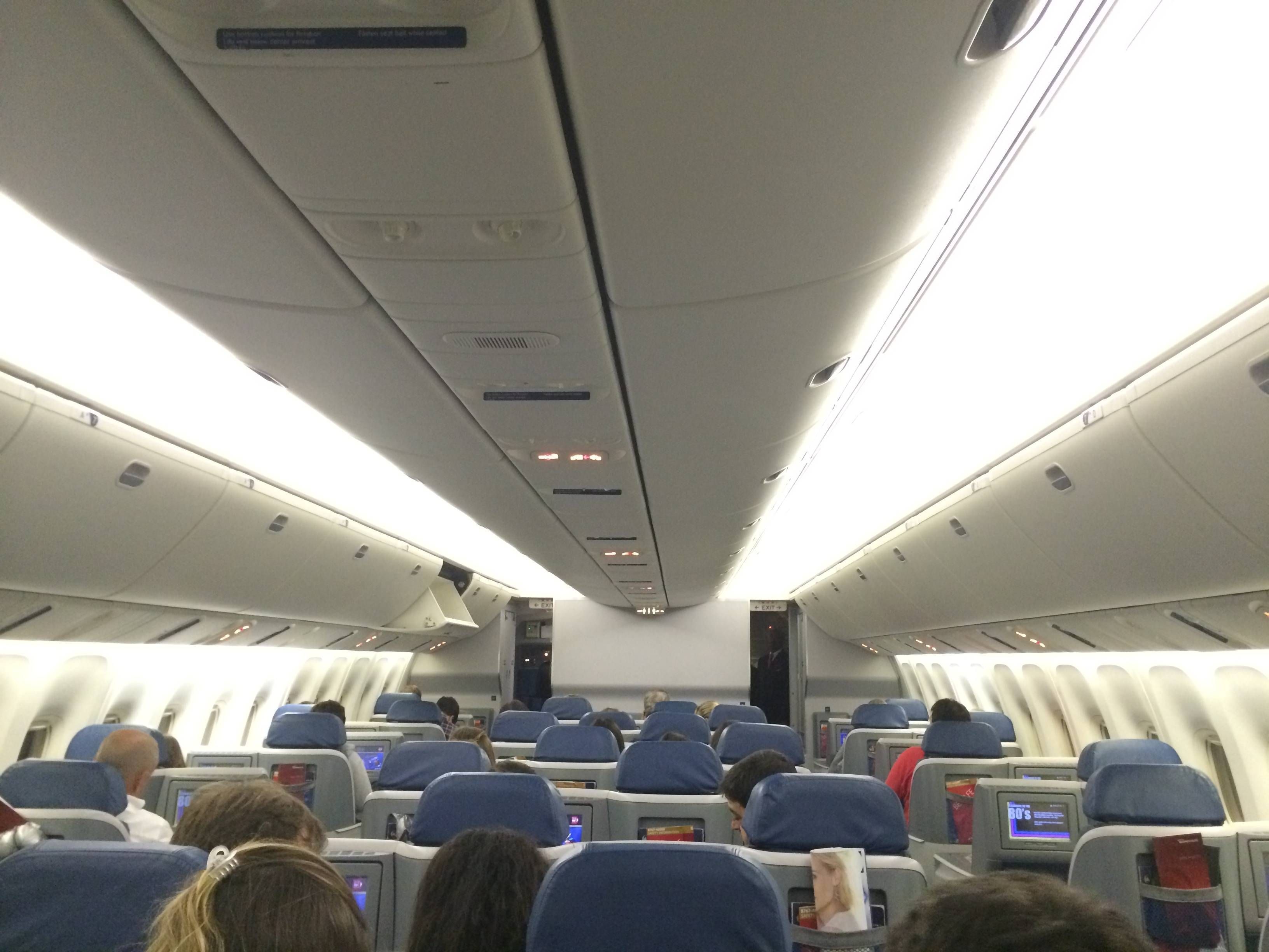 Delta BusinessElite classe executiva b767-400 passageirodeprimeira