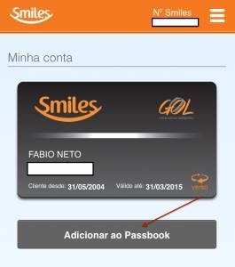 smiles passbook gol
