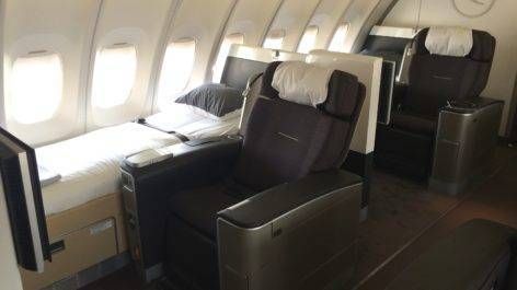 Primeira Classe da Lufthansa no B747-400