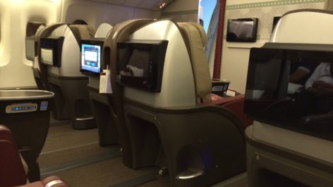 Classe Executiva da Royal Air Maroc no B767-300ER
