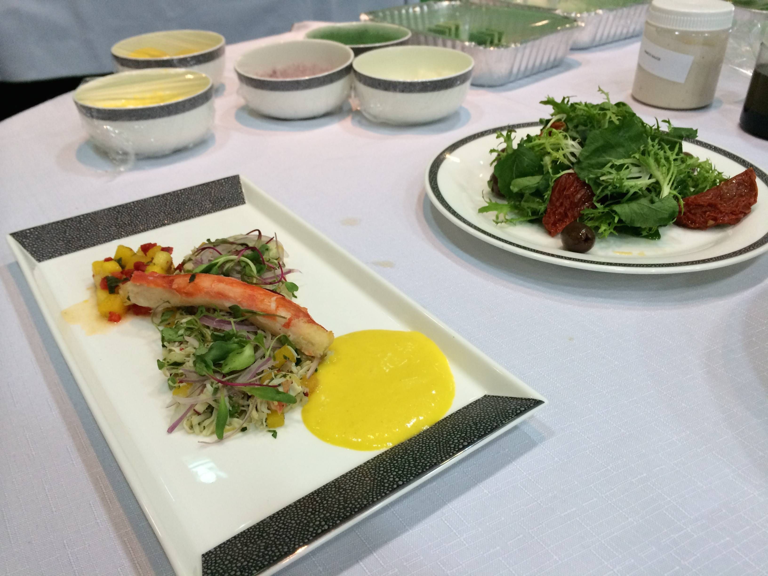singapore menu presentation primeira classe degustacao passageirodeprimeira