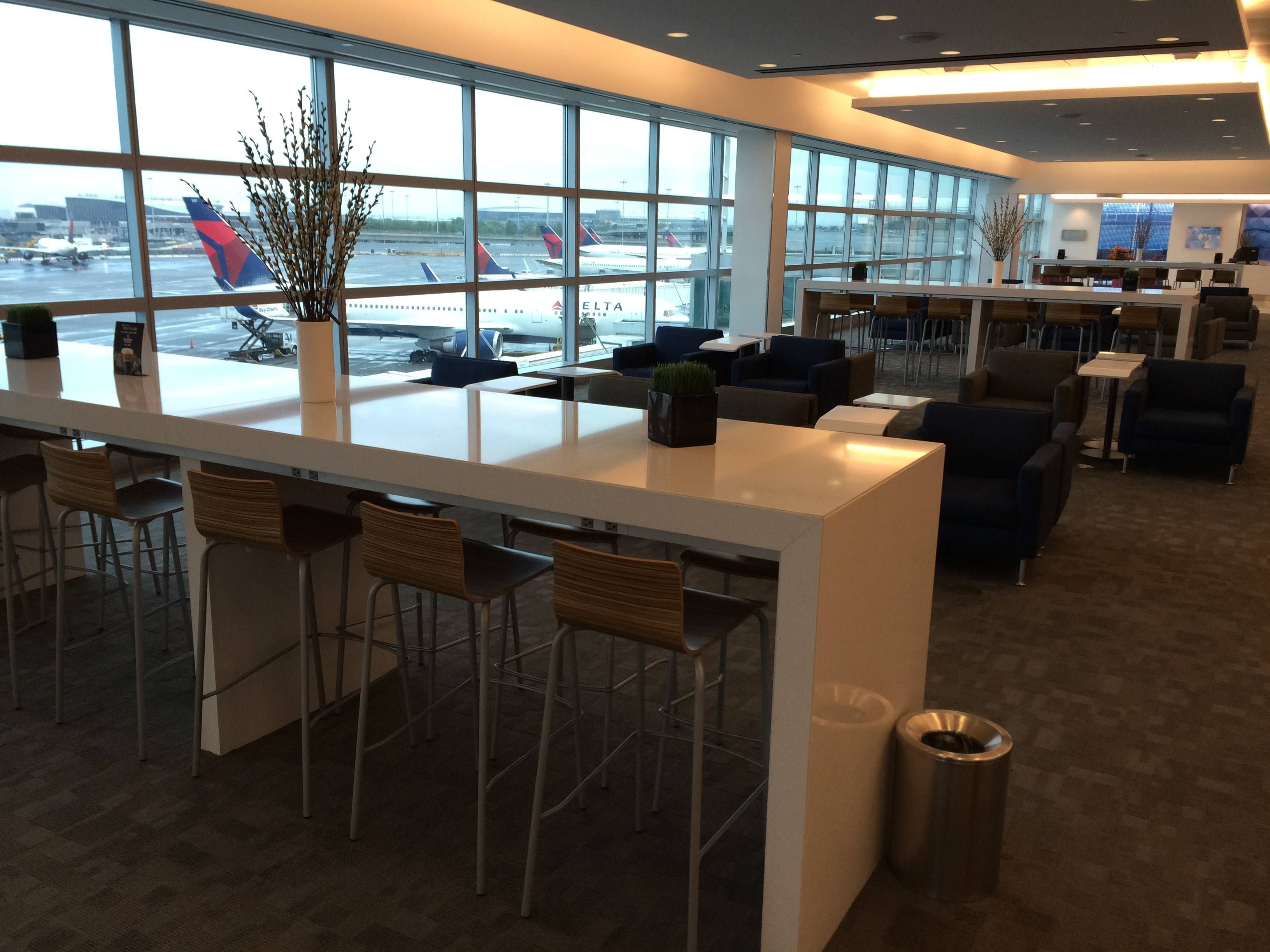 Delta Skyclub JFK sala vip passageirodeprimeira