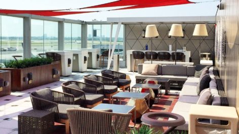 Sala VIP Sky Club da Delta no Aeroporto de Nova York (JFK)