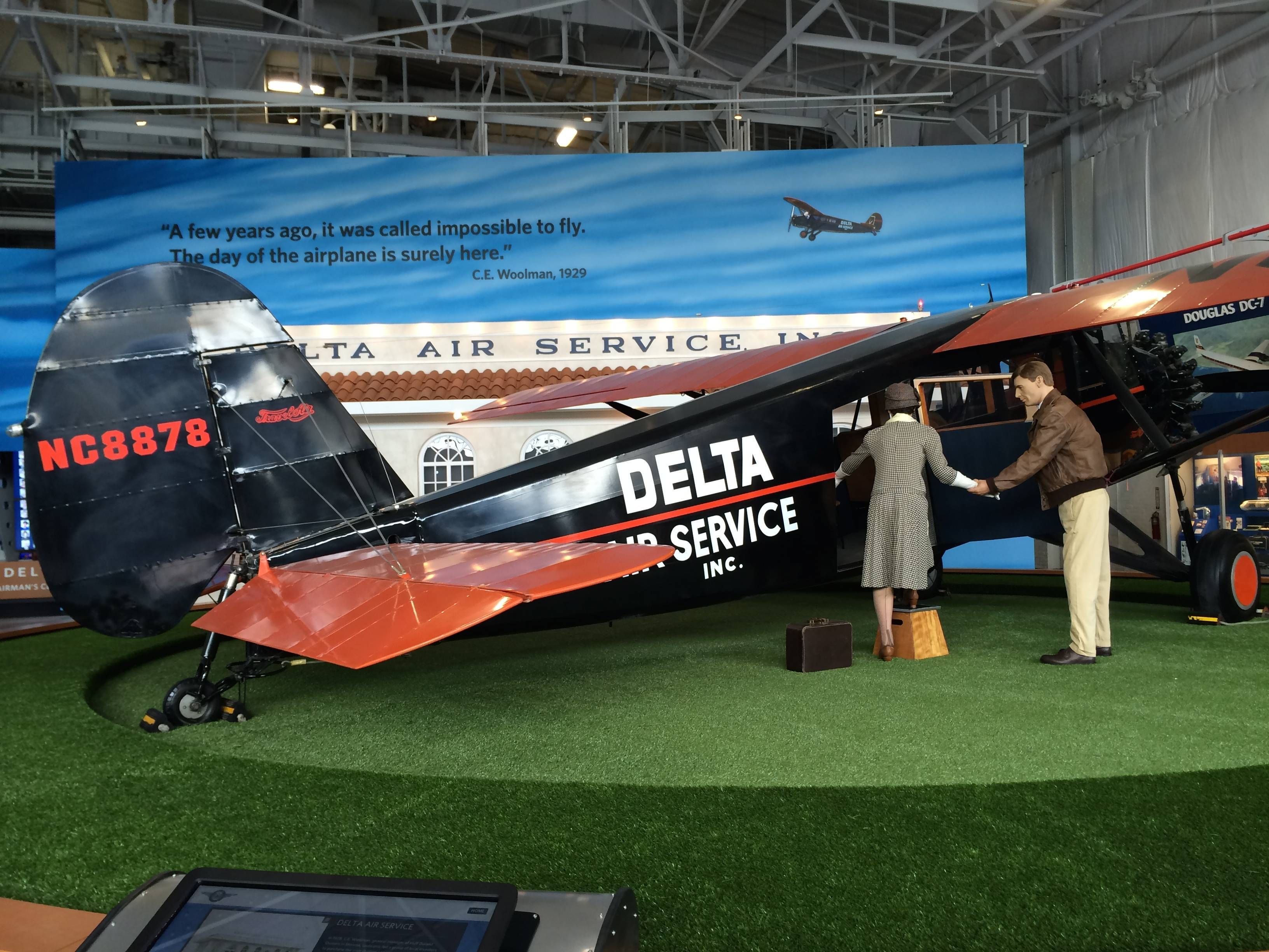 Delta Flight Museum Museu Atlanta passageirodeprimeira