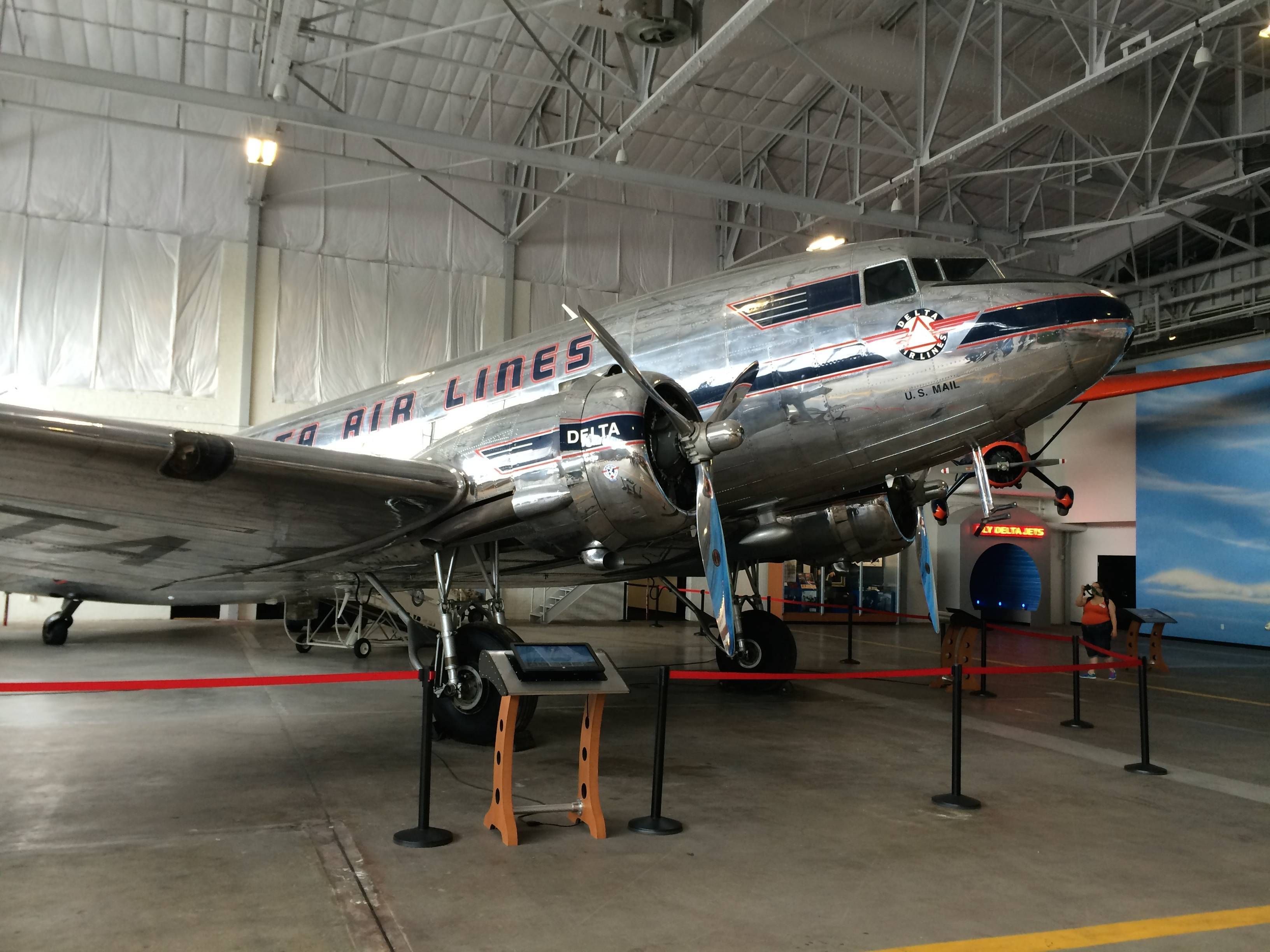 Delta Flight Museum Museu Atlanta passageirodeprimeira