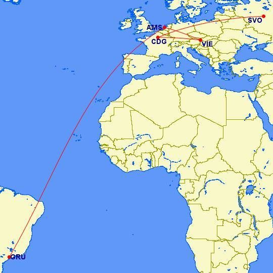 mapa klm passageirodeprimeira