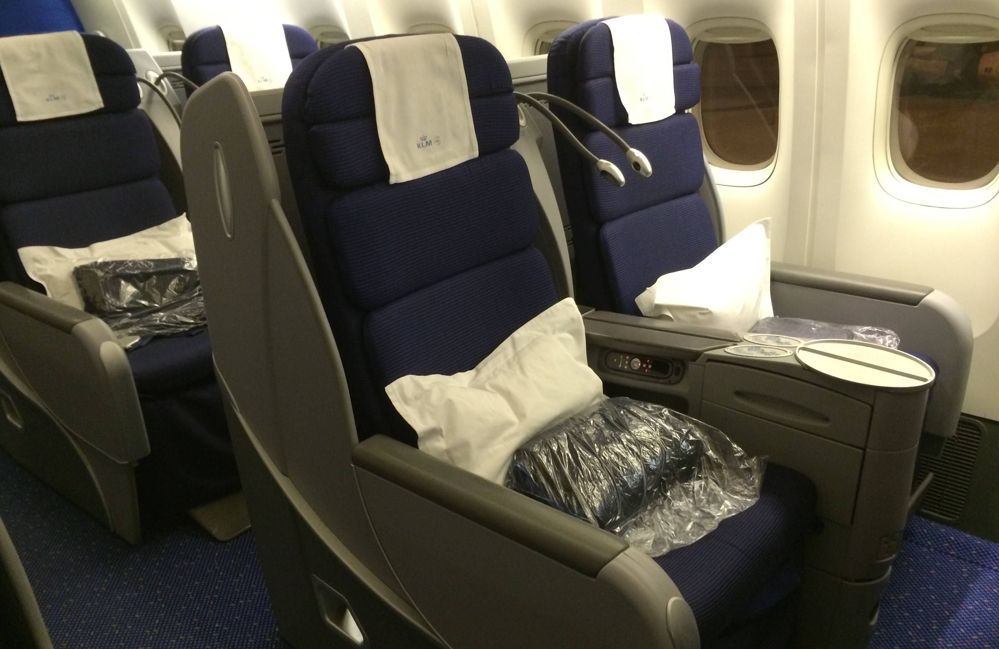 KLM b777 classe executiva business class passageirodeprimeira