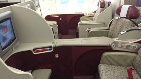 Primeira Classe da TAM no A330