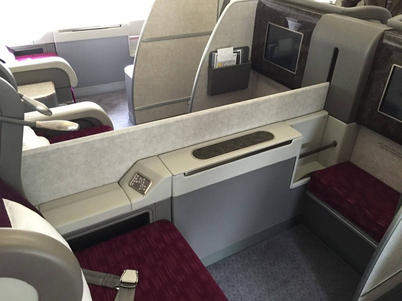 qatar airways a340 first class primeira classe