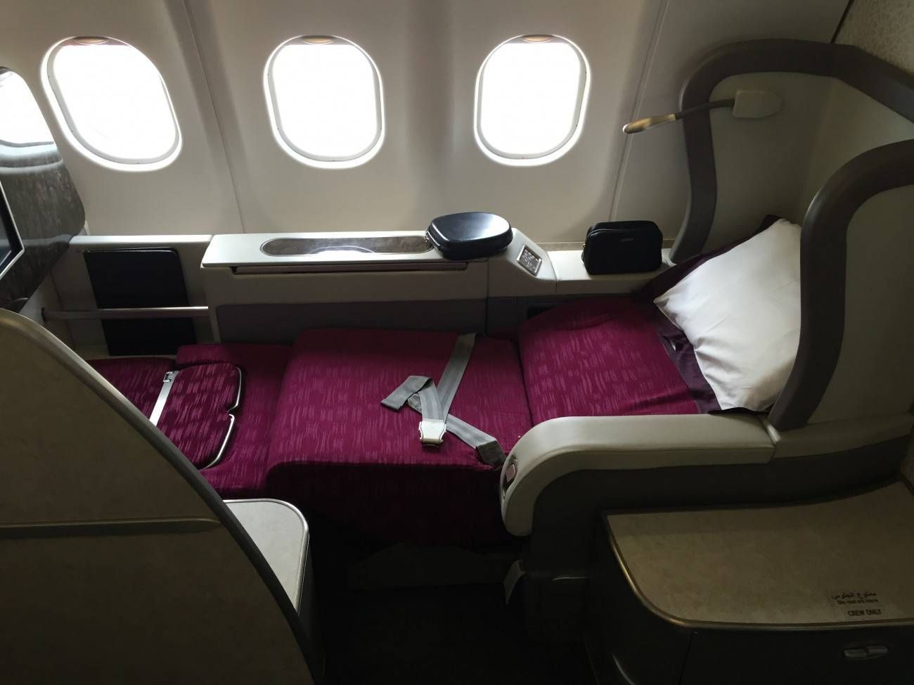 qatar airways a340 first class primeira classe