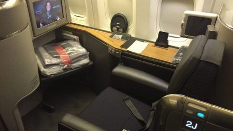 Primeira Classe da American Airlines no B777-300ER