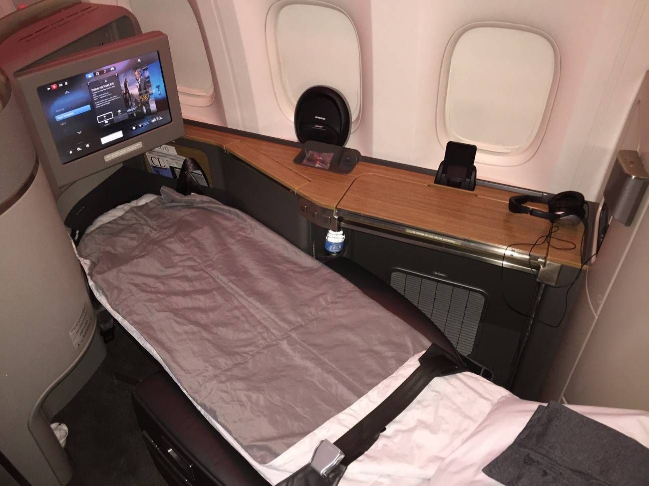 american airlines first class b777-300er primeira classe