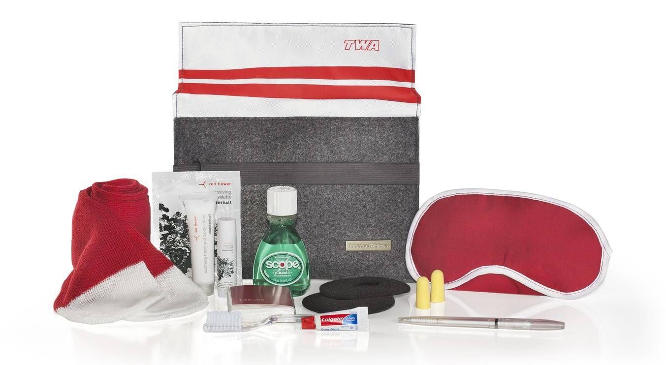 American Airlines Heritage Amenity Kits 3 (intl TWA kit)