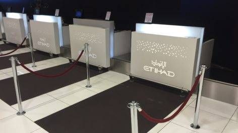 Etihad Airways Premium Check-in - Aeroporto de Abu Dhabi (AUH)