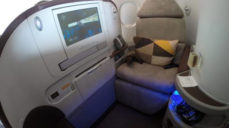 Classe Executiva da Jet Airways no A330 (operado pela Etihad)