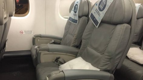 Classe Executiva da Aerolineas Argentinas no E190 (operada pela Austral)