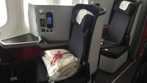 Classe executiva da Avianca no B787