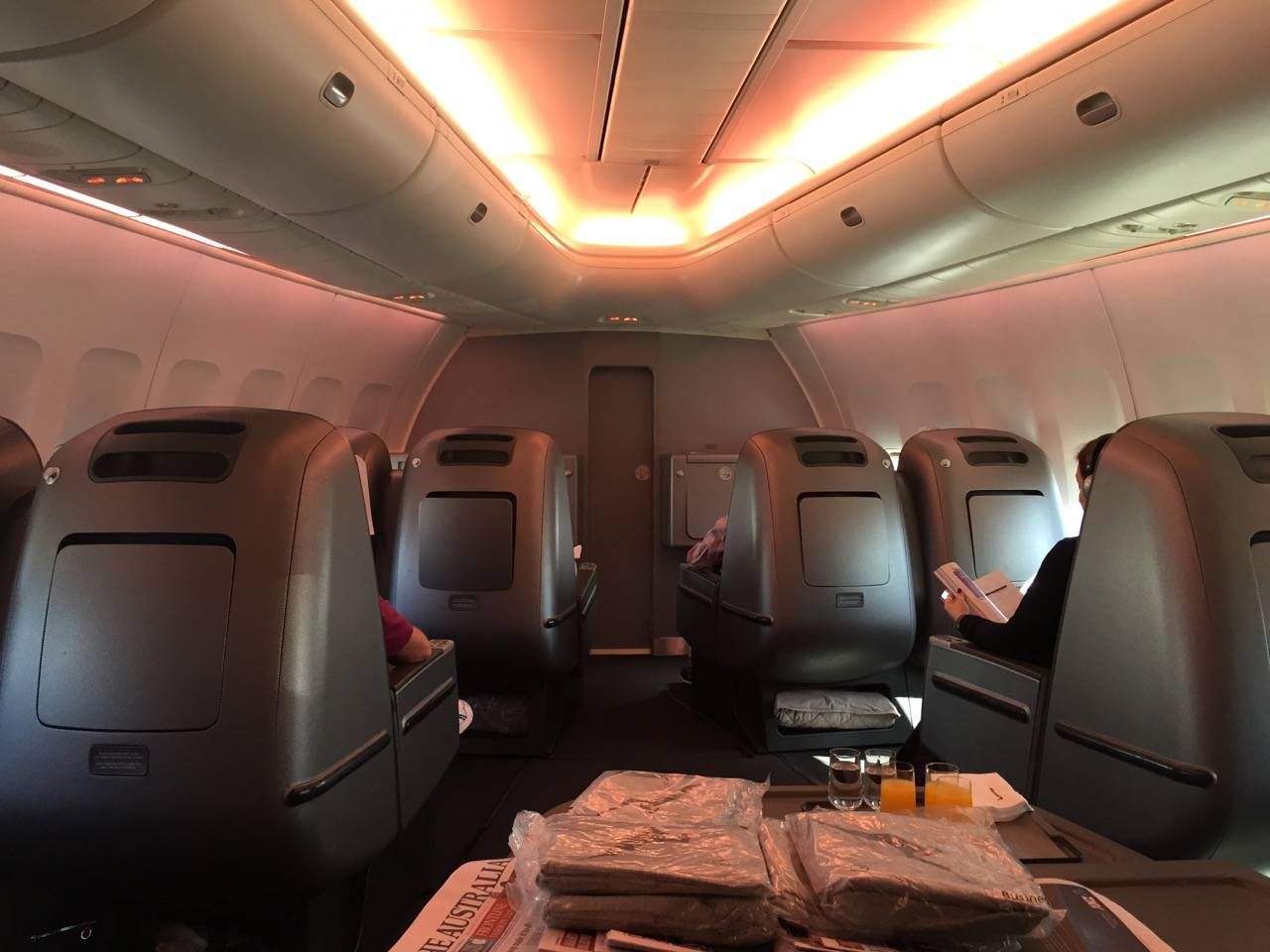 Qantas B747 Business Class-08