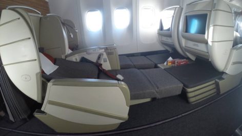 Classe Executiva da TAM no B777 - Santiago para São Paulo