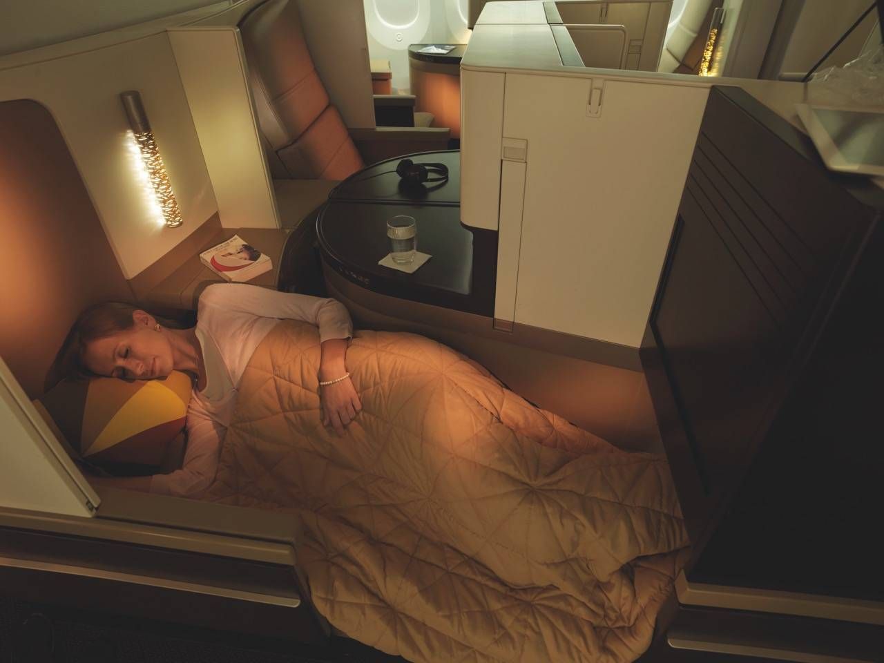 Business Studio_Sleeping Female Guest