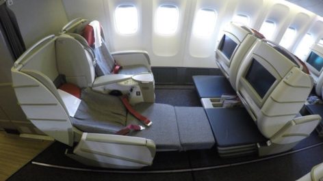 Classe Executiva da TAM no B777-300ER - Miami para São Paulo