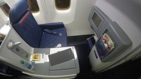 Classe Executiva da Delta no B767-300ER - São Paulo para Detroit
