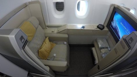 Primeira Classe da Asiana no A380 - Seoul para Los Angeles