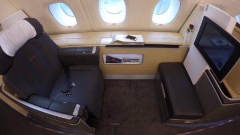 Primeira Classe da Lufthansa no A380 - Frankfurt para Seoul