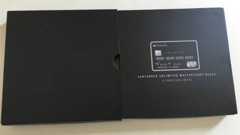 Kit de boas vindas - Cartão Mastercard Black Unlimited Santander