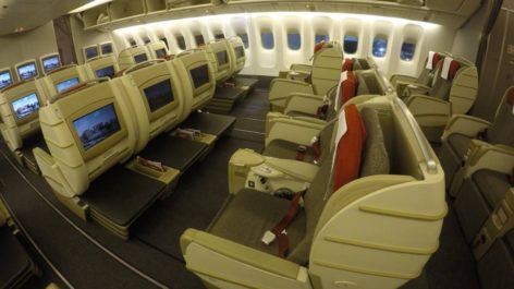 Classe Executiva da TAM no B777-300ER - São Paulo para Frankfurt