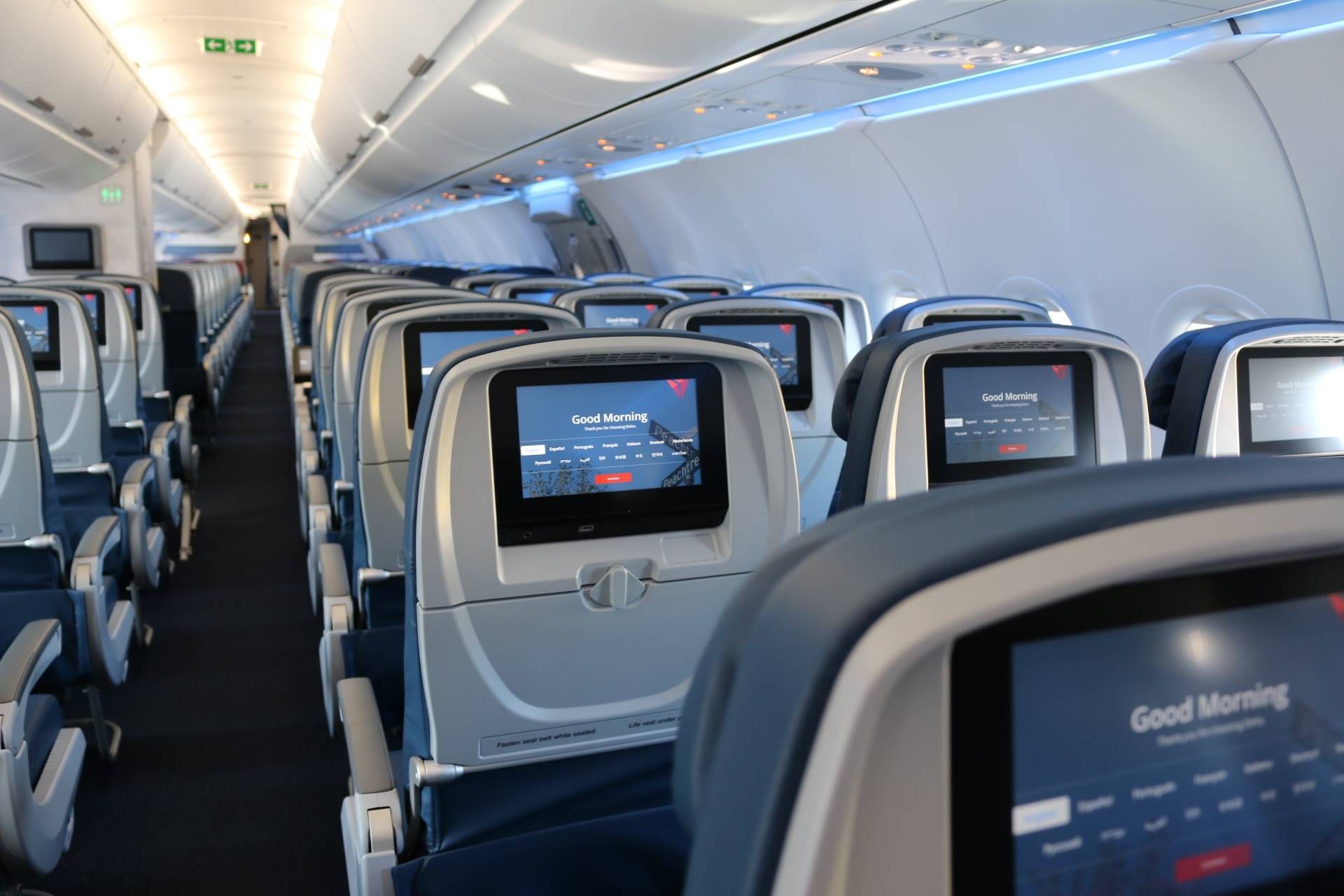 Delta A321 In flight audio and video system