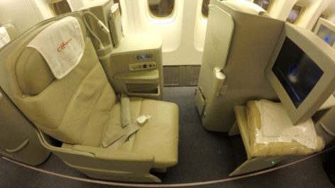 Classe Executiva da Alitalia no B777 - Roma para São Paulo